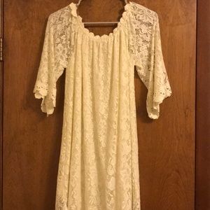 White off shoulder dress